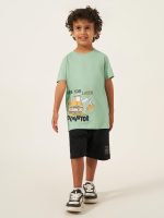 ⁦Styli Boys Graphic Print Short Sleeves T-Shirt⁩ - الصورة ⁦3⁩
