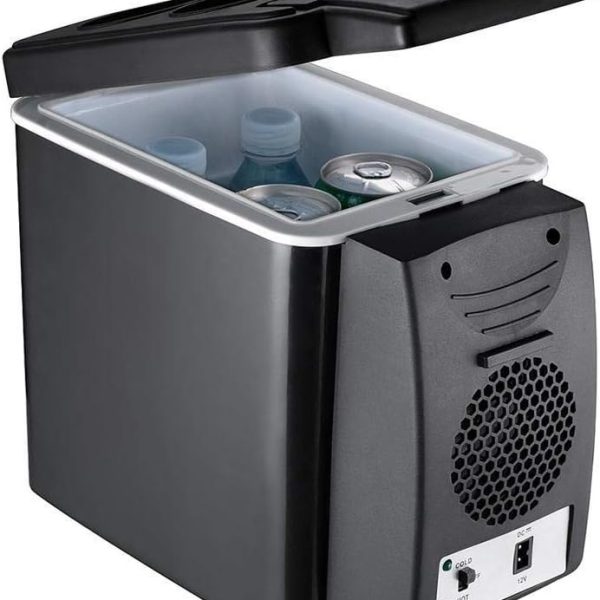 ثلاجة صغيرة 12 فولت من زد زد زد اكس سي دي اس، ثلاجة وسخان سعة 6 لتر، ثلاجة صغيرة محمولة للسيارة وصندوق ثلج للسفر