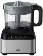 ⁦براون محضر طعام 12 في 1 ، 800 واط سرعتان وظيفة النبض سعة الوعاء 2.1 لتر خلاط 1.2 قرص التقطيع والبشر عصارة حمضيات عجانه EP325SI فضي⁩ - الصورة ⁦8⁩