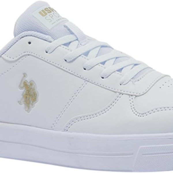 الولايات المتحدة الأمريكية حذاء رياضي 3W اليس يحمل شعار العلامة التجارية برقبة منخفضة للنساء من بولو اسن، 3 أزواج