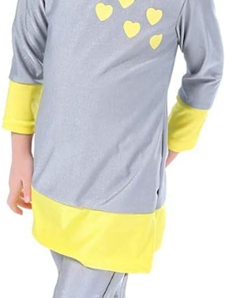 ملابس سباحة اسلامية للبنات والاطفال لكامل الجسم بعامل حماية من الاشعة فوق البنفسجية 50 بوركيني بحجاب اسلامي البوليستر