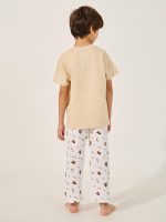 ⁦Styli Boys Printed Round Neck T-Shirt And Pyjama Set⁩ - الصورة ⁦6⁩
