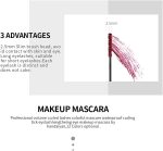 ⁦ماسكارا ملونة للرموش من جبوفيسن لتكثيف الرموش وتطويل وتحديد وتجعيدها ومضاعفتها وتركيبتها القابلة للبناء قطعة واحدة #01 اسود⁩ - الصورة ⁦5⁩