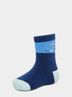 ⁦Styli Boys Set Of 5 - Printed Crew Socks 6 Years - Multi⁩ - الصورة ⁦7⁩