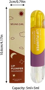 Hydrating Lip Gloss | Clear Double Head Shiny Lip Gloss,Portable Day & Night Lip Makeup for Valentine's Day Gift, Lip Cosmetics for Party, Wedding, Travel - الصورة 4