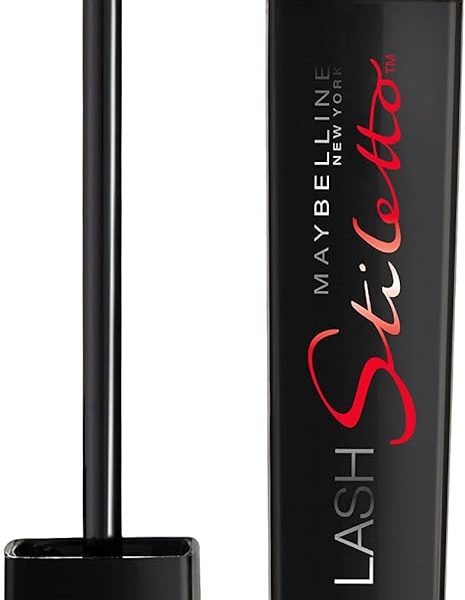 ماسكارا لاش ستيليتو من ميبيلين نيويورك، بتاثير مطول للغاية، قابلة للازالة، بلون داكن للغاية، 0.22 اونصة سائلة، أسود
