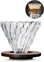 ⁦ام اي برو مجموعة ماكينة تحضير القهوة في 60 من 9 قطع بالتنقيط - مطحنة قهوة وخادم وكوب جرعات حبوب بخاخ وغلاية 600 مل وفلتر ومقياس وقمع تنقيط زجاجي⁩ - الصورة ⁦5⁩