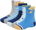 Styli Boys Set Of 5 - Printed Crew Socks 6 Years - Multi