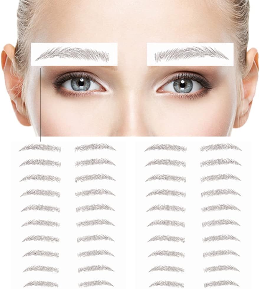 61AAJTzzzdL._AC_SL1001_.jpg ملصقات تاتو للحواجب، ملصقات مقاومة للماء لتقشير الحواجب 6D، ملصقات تاتو حواجب صناعية طبيعية تشبه الشعر وتدوم طويلا للنساء (20 زوج، اسود)