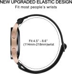 ⁦سوار نايلون مرن لساعة هواوي GT4 و5 مقاس 41 ملم، سوار حلقي فردي قابل للتعديل مقاس 18 ملم لساعة هواوي GT4 و5 مقاس 41 ملم وهواوي GT 5 برو مقاس 42 ملم⁩ - الصورة ⁦4⁩