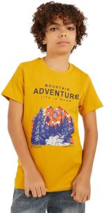 Styli Boys Graphic Print Round Neck T-Shirt