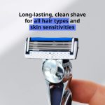 ⁦دوركو ماكينة حلاقة بيس 7 - فيرست اند اونلي بسبع شفرات في العالم - 12 خرطوشة (بدون مقبض)⁩ - الصورة ⁦2⁩