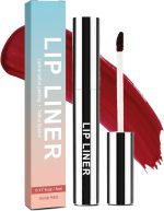 قلم تحديد شفاه، وتاتو شفاه قابل للتقشير يدوم طويلًا ومقاوم للماء بتركيبة طبيعية وغير لامعة وكثافة لونية عالية من اميسيرا، أحمر نبيذي