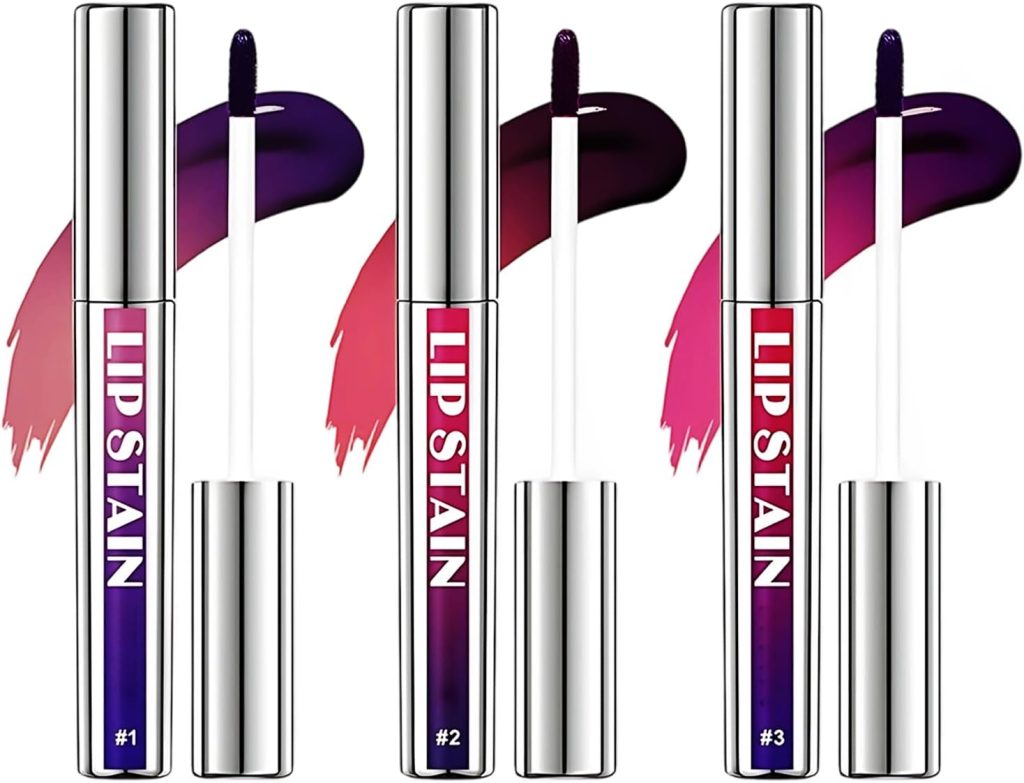 3 قطع من ملمع الشفاه، صبغة قابلة للتقشير، مجموعة لوضع المكياج السريع، لمسة لطيفة للسفر، تجارب تجميل ممتعة