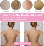 ⁦قفازات تقشير من اي سي في للاستحمام والعناية بالبشرة وتنظيف الجسم وإزالة الجلد الميت - عبوة قطعتين - بينك زهري قماش⁩ - الصورة ⁦5⁩