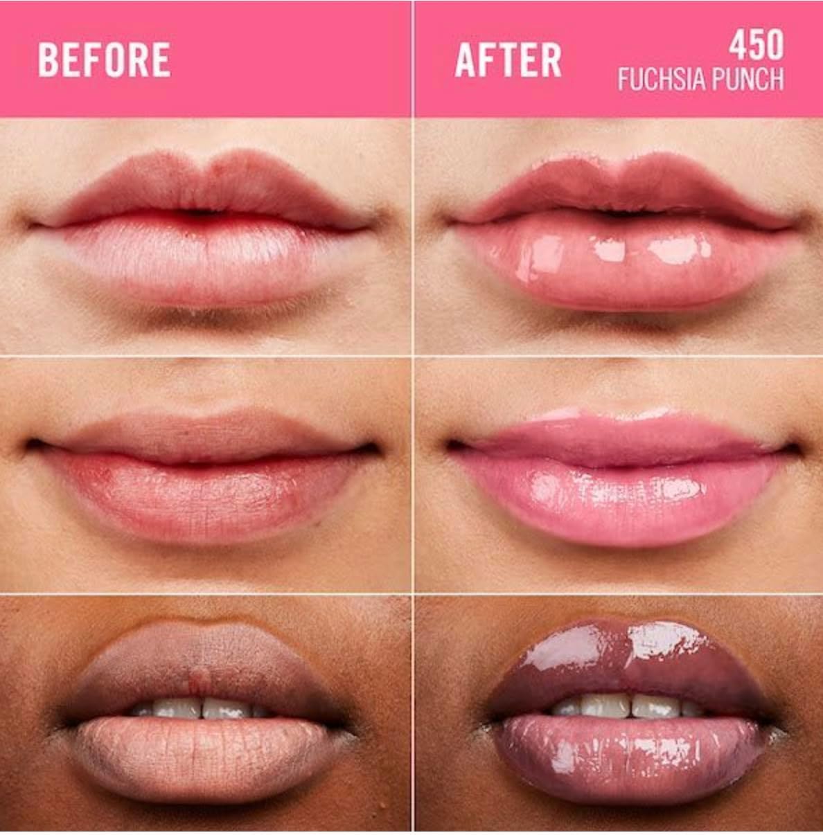 61LZP42BRL._AC_SL1206_.jpg ريميل ملمع شفاه جلاسي من ثريل سيكر، فوشيا بانش 450، 10 مل - الصورة 3