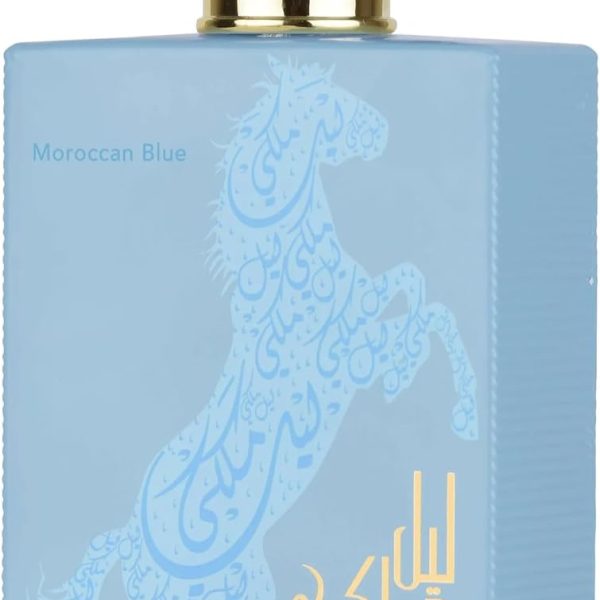 Lattafa Lail Maleki Moroccan Blue EDP Unisex 3.4 Fl Oz/100 -ml