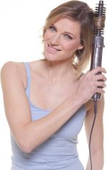 ⁦بيبيليس مصفف الشعر الهوائي, 1000 واط, سرعتان, 2 اعدادات لدرجه للحراره, هواء بارد, فرشاه مجداف, فرشاه مستديره, AS115SDE, أرجواني قد يختلف تصميم العبوة⁩ - الصورة ⁦4⁩