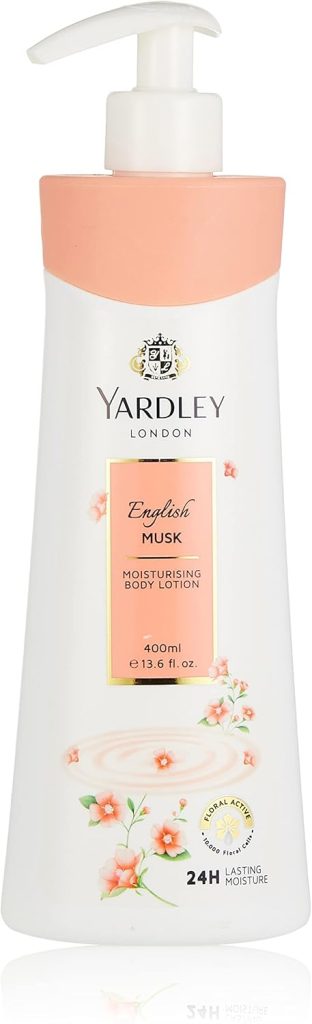 لوشن للجسم من ياردلي مهدئ للبشرة العادية إلى الجافة، برائحة المسك الإنجليزي، 400 مل