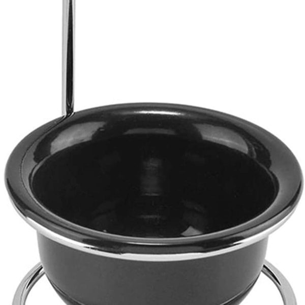 سيوسى وعاء حلاقة وحامل كوب للرجال وفرشاة ودجر شعر احترافي من الستانلس ستيل لتنظيف اللحية ابيض عدد القطع: 1