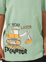 ⁦Styli Boys Graphic Print Short Sleeves T-Shirt⁩ - الصورة ⁦4⁩