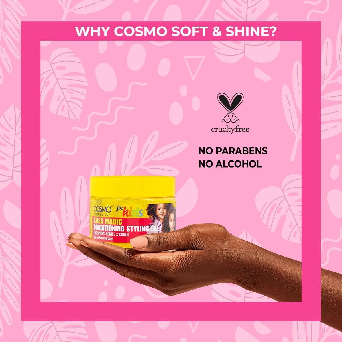 61cYPwwbxRL._AC_SL1200_.jpg جل تصفيف الشعر سوفت اند شاين شيا ماجيك من كوزمو للعناية بالشعر للاطفال، 325 غرام - 10.9 اونصة، للمسامير والمهور والتجعيدات بدون تركيبة دهنية، تركيبة لطيفة ومغذية، خال من الكحول - الصورة 4