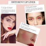 ⁦مجموعة اقلام تحديد شفاه مات من 12 لون، اقلام تحديد شفاه مقاومة للماء تدوم طويلا لتحديد وملء الشفاه بملمس ناعم، مجموعة مكياج شفاه بيج نود ممتازة للاستخدام اليومي، خيارات الوان جريئة ورقيقة⁩ - الصورة ⁦3⁩