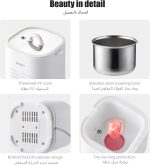 ⁦جهاز طهي البيض السريع الأوتوماتيكي من كاوو، غلاية بيض كهربائية مع مؤقت وشاشة رقمية، إيقاف تشغيل تلقائي ومنبه صفير، للبيض المسلوق والبيض الينابيع الساخنة وكاسترد البيض وبيض الشاي والزبادي⁩ - الصورة ⁦5⁩