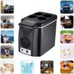 ⁦ثلاجة صغيرة 12 فولت من زد زد زد اكس سي دي اس، ثلاجة وسخان سعة 6 لتر، ثلاجة صغيرة محمولة للسيارة وصندوق ثلج للسفر⁩ - الصورة ⁦5⁩