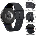 ⁦سوار ساعة من السيليكون الناعم متوافق مع ساعة سامسونج جالكسي ووتش 8 (40/44 ملم) و8 كلاسيك والترا 2 (2025)، سوار رياضي بدون فجوة للرجال من تي تيرسيلي، مجموعة من 3 قطع⁩ - الصورة ⁦3⁩