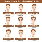 ملصقات تاتو للحواجب، ملصقات مقاومة للماء لتقشير الحواجب 6D، ملصقات تاتو حواجب صناعية طبيعية تشبه الشعر وتدوم طويلا للنساء (20 زوج، اسود) - الصورة 5