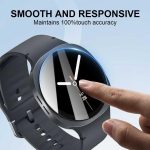 ⁦تي تيرسيلي واقي شاشة من الزجاج المقوى بدرجة صلابة 9 لساعة سامسونج جالاكسي 8 (44 ملم)، واقي شاشة لساعة جالكسي 8 2025 (3 قطع)⁩ - الصورة ⁦6⁩