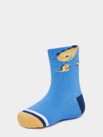 ⁦Styli Boys Set Of 5 - Printed Crew Socks 6 Years - Multi⁩ - الصورة ⁦2⁩