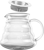 ⁦ام اي برو مجموعة ماكينة تحضير القهوة في 60 من 9 قطع بالتنقيط - مطحنة قهوة وخادم وكوب جرعات حبوب بخاخ وغلاية 600 مل وفلتر ومقياس وقمع تنقيط زجاجي⁩ - الصورة ⁦6⁩