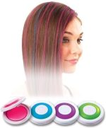 طباشير شعر مؤقت من هوت هيوز (4 قطع طباشيرية)، أزرق، أخضر، وردي - الصورة 8