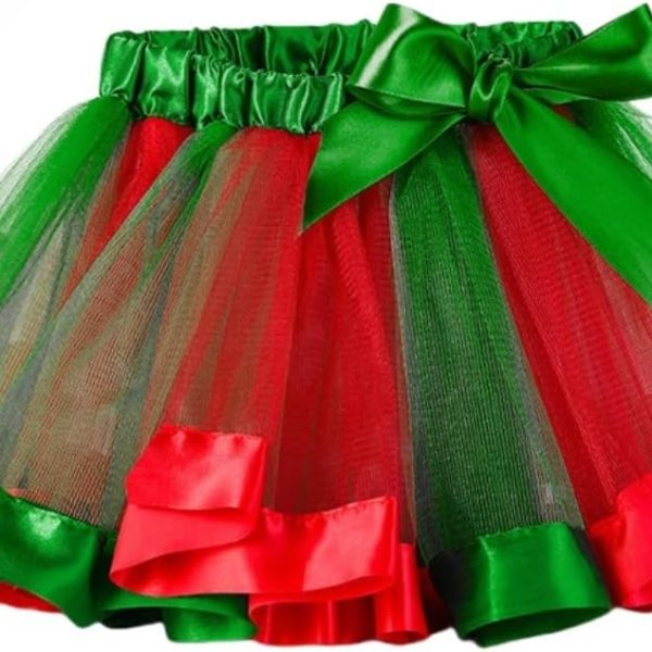 تنورة توتو بالوان قوس قزح، تنورة باليه متعددة الطبقات من التول للفتيات الصغيرات، تنورة توتو نيون لرقص الباليه وحفلات اعياد الميلاد والحفلات التنكرية