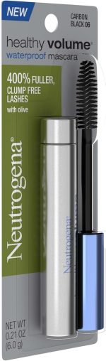 ماسكارا نيوتروجينا هيلثي فوليوم مضادة للماء، أسود كربوني 06.21 أونصة (عبوة من قطعتين) - الصورة 7
