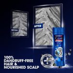 ⁦شامبو العناية الكاملة 3 في 1 للرجال من كلير للشعر والوجه والجسم بالفحم المنشط لشعر خال القشرة بنسبة 100% لترطيب البشرة 400 مل عبوة قطعتين⁩ - الصورة ⁦5⁩