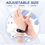 ⁦أساور ساعة قابلة للتعديل من النايلون المرن، سوار معصم رياضي بديل للرجال والنساء متوافق مع ساعة شاومي مي باند 7/6/5 من ريلتينج، عبوة من قطعتين⁩ - الصورة ⁦6⁩