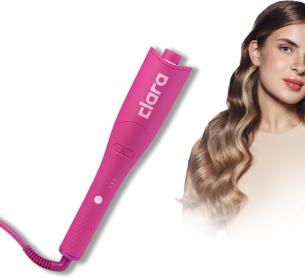 كلارا جهاز تجعيد الشعر التلقائي - بينك، سيراميك، زهري