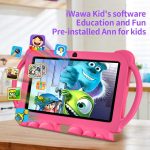 ⁦تابلت للاطفال 7 انش، رباعي النواة اندرويد 12 2 جيجا 32 جيجا، تحكم ابوي، حماية العين، حافظة مضادة للصدمات، كاميرا مزدوجة، واي فاي، بلوتوث، تابلت تعليمي للاطفال - K5 (زهري)⁩ - الصورة ⁦6⁩