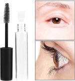 ⁦انبوب ماسكارا فارغ ديلفينو سعة 10 مل مع عصا للرموش زجاجة حاوية كريم الرموش قمع نقل ماصات لزيت الخروع مجموعة مثالية لمستحضرات التجميل التي تصنعها بنفسك قطعتين أسود⁩ - الصورة ⁦3⁩