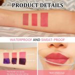 ⁦3 قطع من ملمع الشفاه، صبغة قابلة للتقشير، مجموعة لوضع المكياج السريع، لمسة لطيفة للسفر، تجارب تجميل ممتعة⁩ - الصورة ⁦2⁩