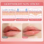 ⁦مجموعة ملمع شفاه من 3 الوان، ملمع شفاه بنكهة الفاكهة يدوم طويلا، ملمع شفاه مرطب للمراهقين والاطفال، ملمع شفاه شفاف عالي اللمعان للنساء والفتيات⁩ - الصورة ⁦8⁩