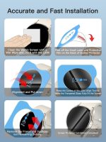 ⁦[3 قطع] شاشة حماية لساعة سامسونج جالاكسي 8 كلاسيك من الزجاج المقسى بدرجة صلابة 9، خالية من الفقاعات، مضادة للخدش، سهلة التركيب⁩ - الصورة ⁦5⁩