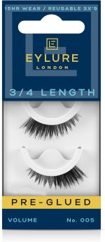 اي لور رموش صناعية مسبقة اللصق، رموش بطول 3/4، رقم 005، زوج واحد