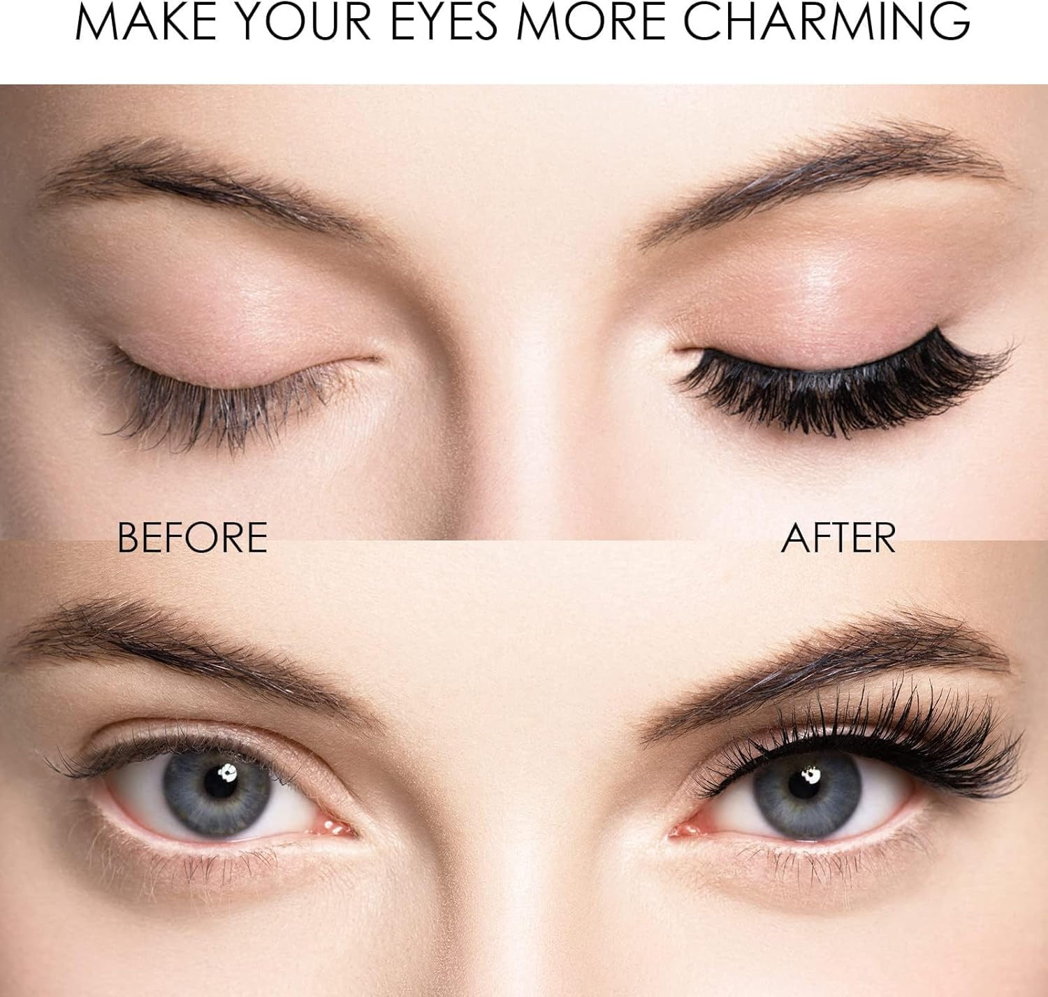 714YohvhtaL._AC_SL1500_.jpg رموش مغناطيسية بدون قلم تحديد عيون من الميكاكوز، 6 ازواج من الرموش المغناطيسية القابلة لاعادة الاستخدام بطبقتين بمظهر طبيعي، مجموعة رموش صناعية ثلاثية الابعاد بدون صمغ مع ملاقط تطبيق، رموش صناعية - الصورة 6
