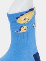 ⁦Styli Boys Set Of 5 - Printed Crew Socks 6 Years - Multi⁩ - الصورة ⁦3⁩