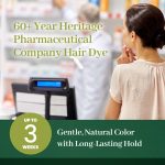 ⁦صبغة شعر نباتية، خالية من مادة البولي بروبيلين دايمين وخالية من الامونيا، توفر حماية من الشمس وعديمة الرائحة، لا مزيد من التهيج لعينيك أو فروة رأسك، أسود طبيعي، 3 قطع⁩ - الصورة ⁦5⁩