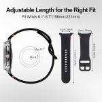 ⁦سوار ساعة من السيليكون الناعم متوافق مع ساعة سامسونج جالكسي ووتش 8 (40/44 ملم) و8 كلاسيك والترا 2 (2025)، سوار رياضي بدون فجوة للرجال من تي تيرسيلي، مجموعة من 3 قطع⁩ - الصورة ⁦5⁩